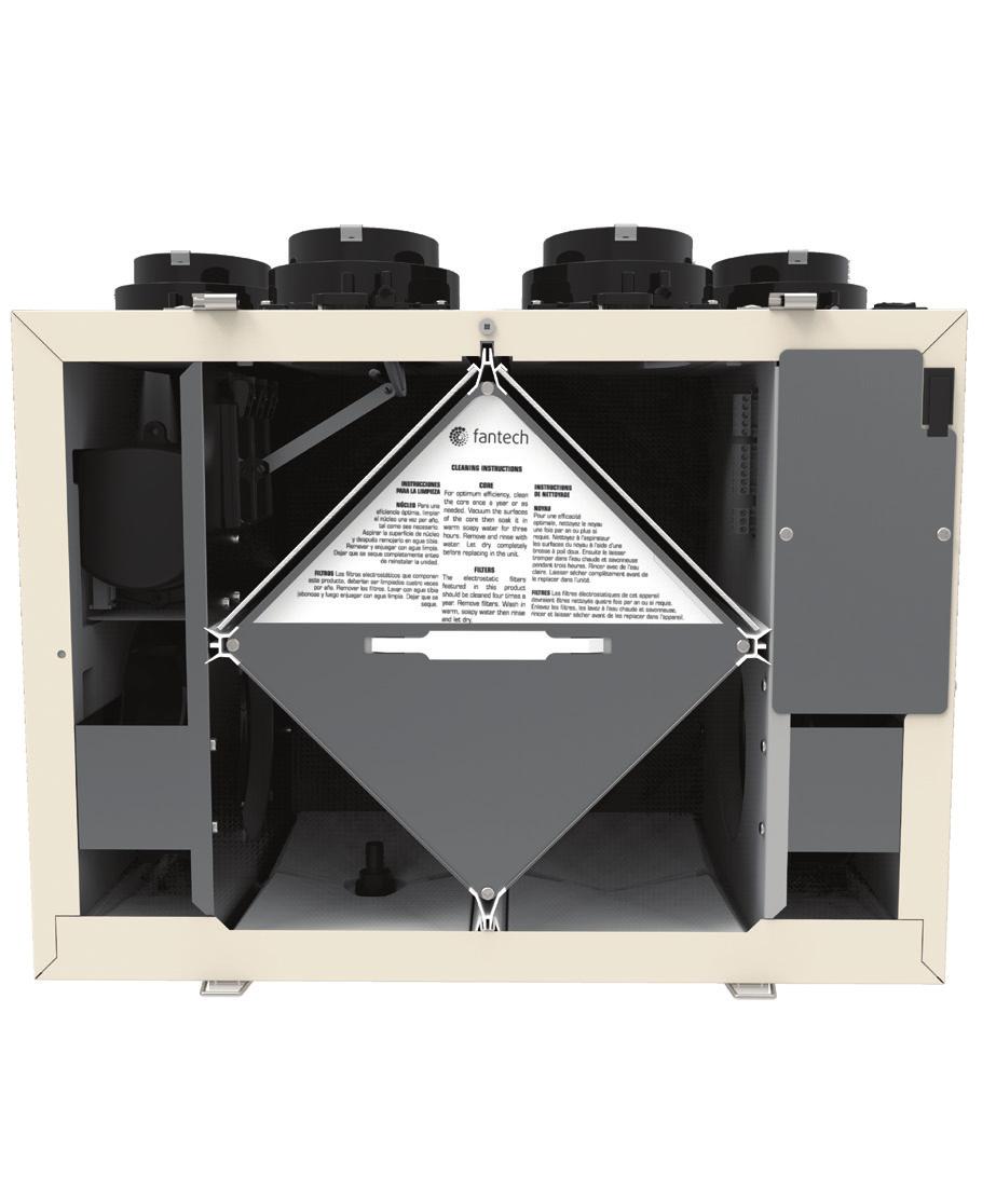 Ventilation Solutions IAQ 5 Heat Recovery Ventilators Features Electrostatic Filters The filters are washable electrostatic type filters that wont need to be replaced.