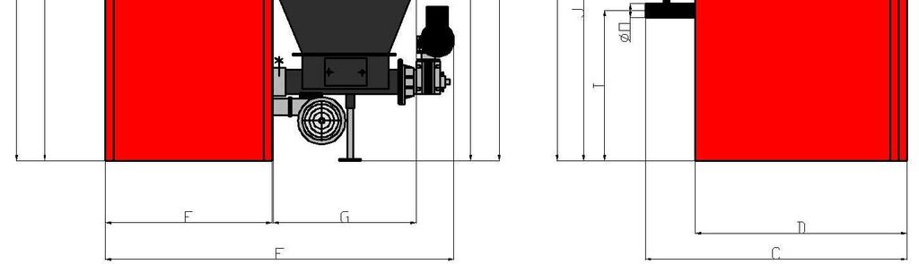 1 Main boiler dimensions (right version) A B C D E F G H value mm 1480 1370 1245 590 500 125 I J K L M N O P value