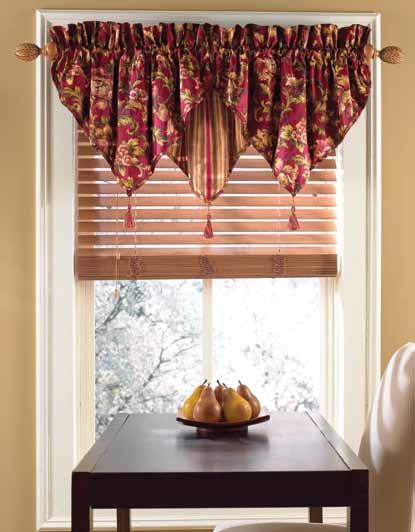 Ascot Valances Featured on 36W window: Two over one ASCOTS VALANCES 50W x 21L from bottom of rod pocket Order 1 unit for every 20 of window width Unlined - upgrade to Standard Thermal Sateen, Privacy