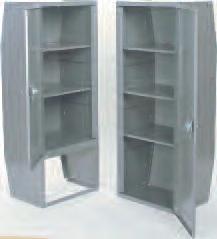 Cabinet Lockers Lockers feature a high storage space with removable shelves.