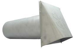 Grid is metal ¼" x ¼" 11½" Tailpipe P-Tanium paintable galvanized finish Diameter Part # Qty Package UPC 4" 110729 12