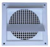 PML282 Louvered Plastic Hood without tailpipe Screens are ¼" x ¼" molded grid Hoods with screens are not recommended for dryer venting.