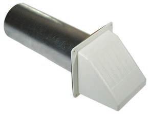 Box Installer s Kit with Snap-Lock Dryer Vent Kit Wall offset elbow allows the wall pipe to protrude up to 2½" without trimming.