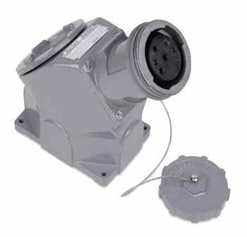 Heavy-duty cast aluminum housing, electrostatic epoxy coat finish Standard, high AIC and NA (switched only) breakers available Threaded access (cover not shown) with O-ring for explosion-proof and