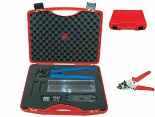 PV Connector Assembly Kit Including PV Crimping tool, open-end spanner set with plastic case