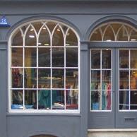 COLOUR Muted colours were often used on traditional shopfronts such as maroon,