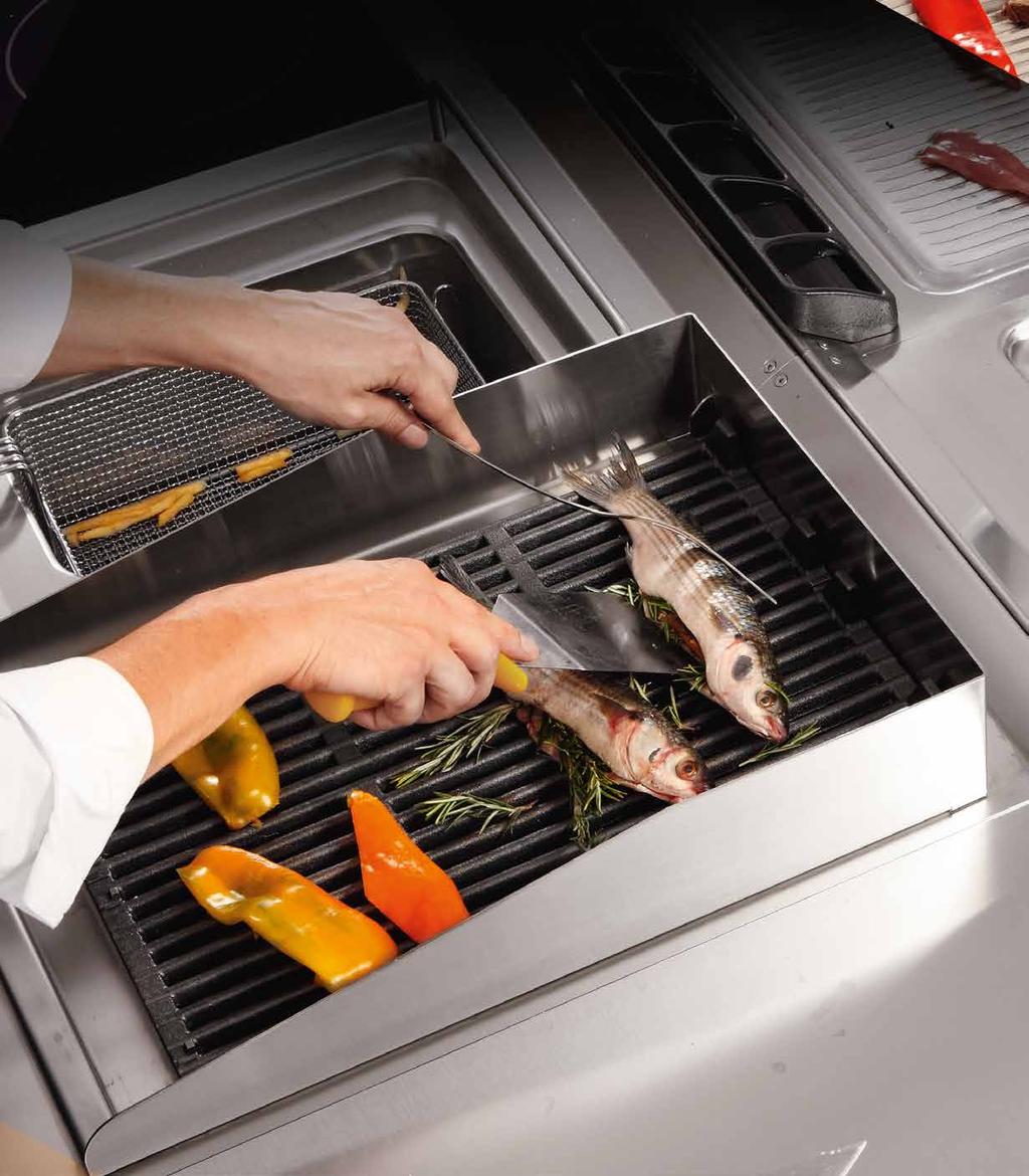 grills gas lavastone grills Lavastone grill with AISI 304 stainless steel worktop.