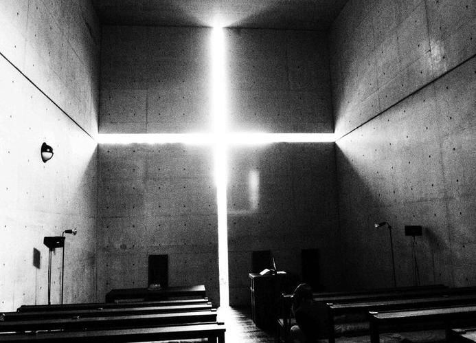 u The Church of Light in Osaka, Japan was designed by the architect Tadao Ando.