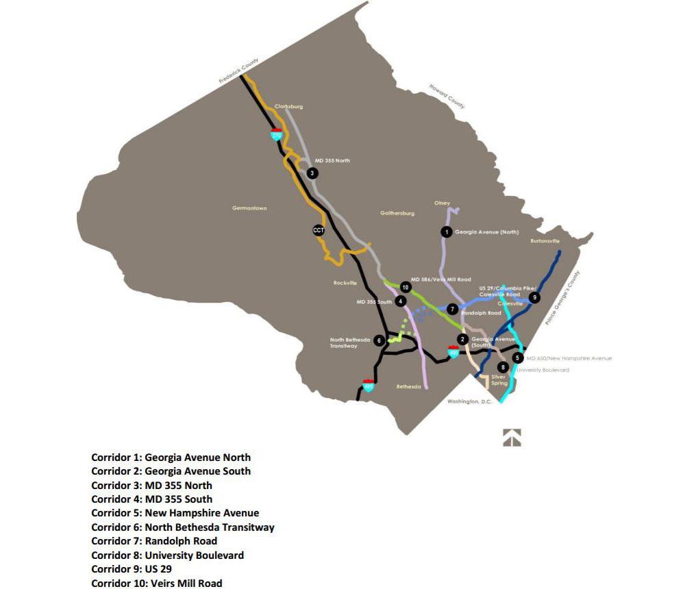PLANNING FRAMEWORK Countywide Transit Corridors Functional Master Plan The 2013 Countywide Transit Corridors Functional Master Plan recommends enhanced transit opportunities, including a network of