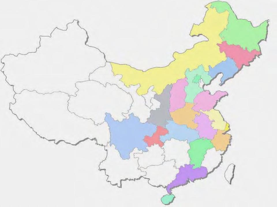 Rapid Development in China 19 province,
