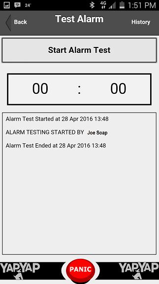 The app will also provide a full log of your testing. A 5 min period will be allowed per test.