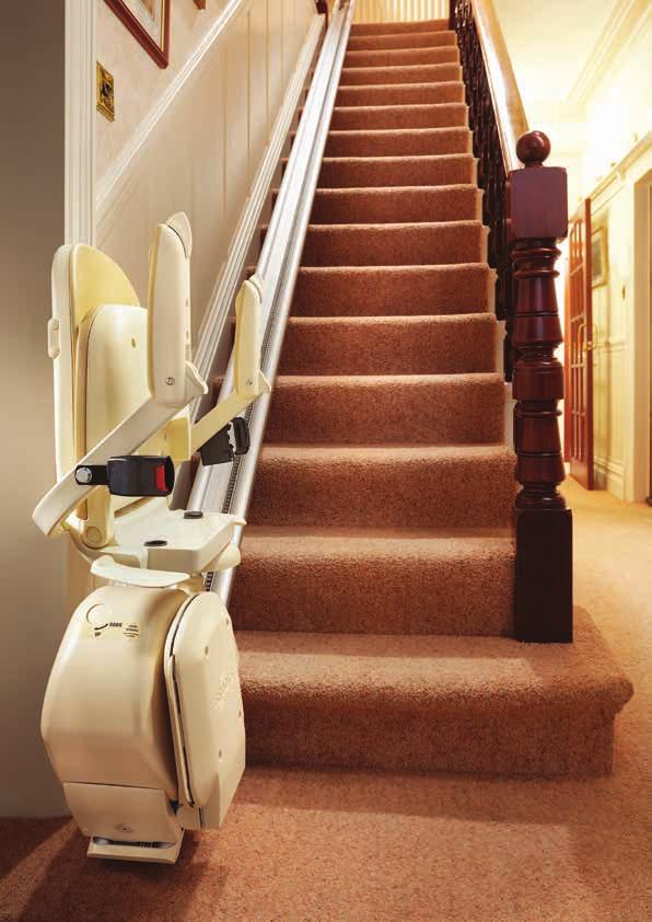All Brooks Stairlifts are designed to fold up giving other