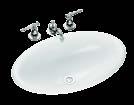 Archer Self-rimming basin with single faucet hole in