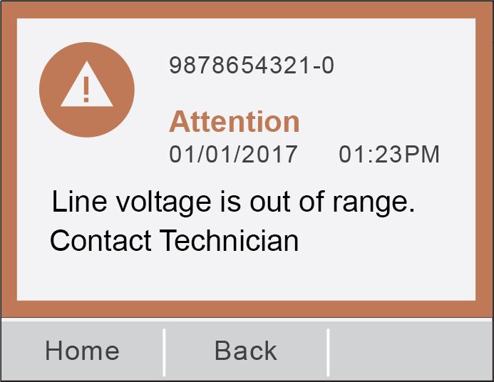 As shown below, explanation of the Warning or Error is expanded by pressing the displayed alert. Also refer to TROUBLESHOOTING, page 24, to correct additional problems. a. WARNINGS i.