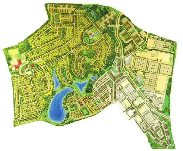 3.3.1.2 Case two: Kentlands (The TND residential community) Kentlands located in Gaitherbrg, Maryland. designed in 1988.