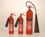 use on live electrical equipment (<1000v) CO 2 Extinguishers Typically 34B or 55B rated