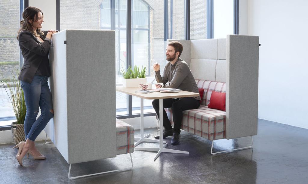 Booths Improve productivity and encourage creative collaboration with meeting booths that provide optical
