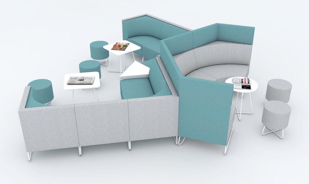 Opposite Top: Breakout: a great option for open-plan areas where users can relax,