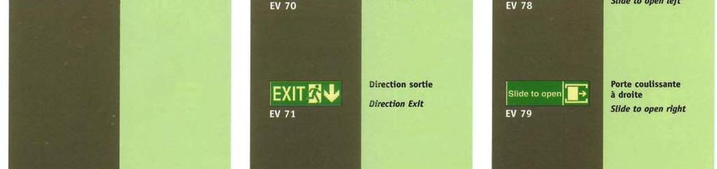 exit exit Escape route exit Slide to open left