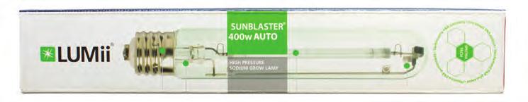LAMPS LUMii SunBlaster AVAILABLE IN 400 AND 600 WATT LUMii SunBlaster Dual Spectrum HPS Lamps The LUMii SunBlaster HPS offers exceptionally high output.