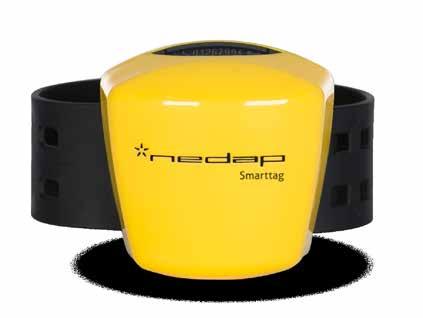 Combination Nedap Smarttag Leg with Standing and Lying Monitoring The Smarttag Leg measures the cow s behavior, such as: Number of hours lying/resting Number of hours standing The total number of