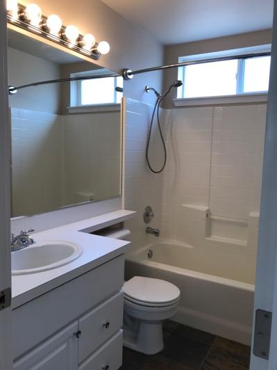 1. Location Materials: Upstairs Hall Bathroom1 2. Room Ceiling and walls are in good condition overall. Accessible outlets operate. Light fixture operates.