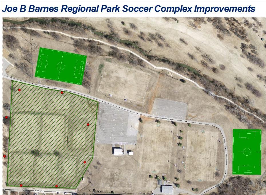 Soccer Facility $824,000 2 New Soccer Fields This project would incorporate two new soccer fields outfitted with full irrigation and full