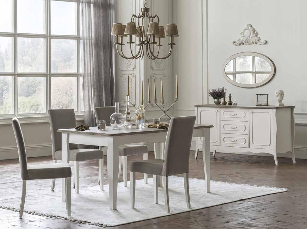 details. This masterpiece furniture collection will decorate your dining rooms with a sculptural elegance.