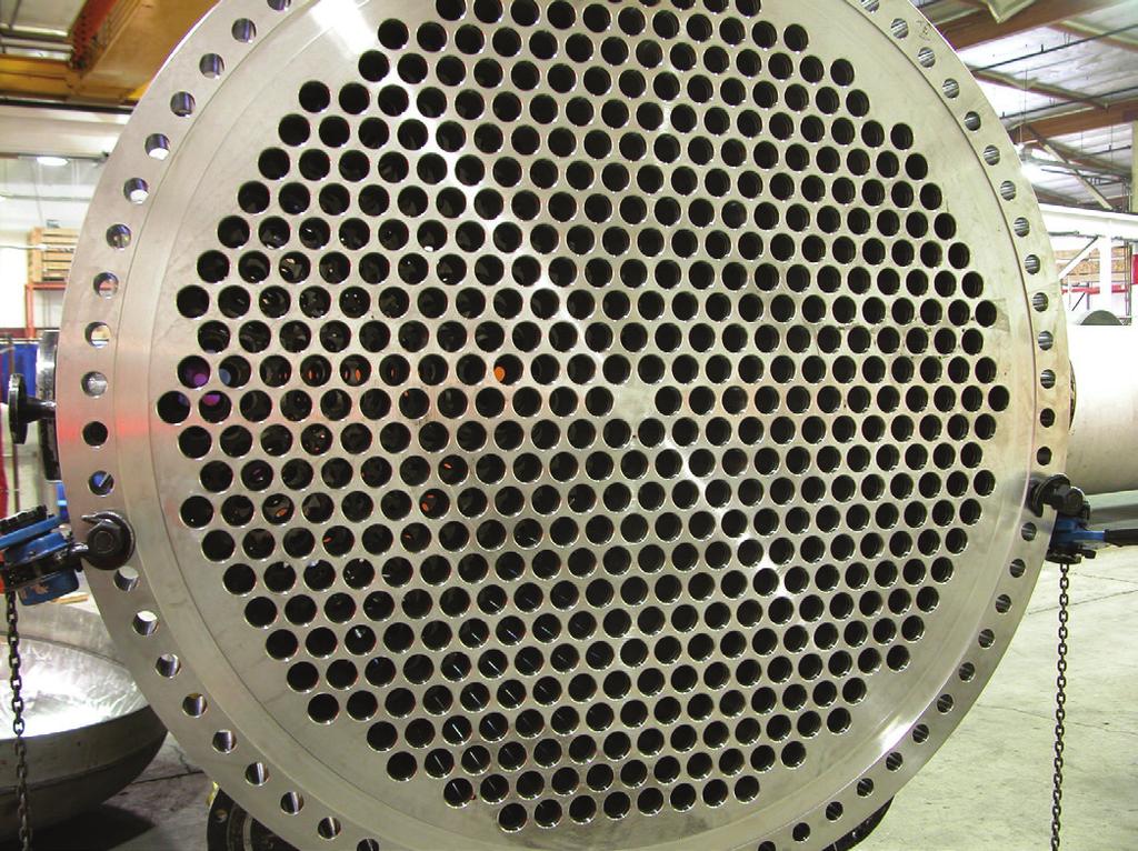 STHE. TUBE SHEET A tube sheet is an important component of a STHE; it is the principal barrier between the shell-side steam and tubeside process fluids.