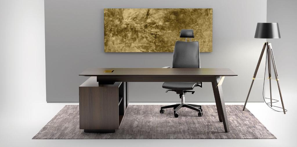 The executive desk is a timeless, impressive and inspirational piece for the premium office environment.