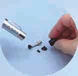 1 mm Bent nozzle with stopper, ø3 mm Pad, ø7 mm Pad, ø mm Pad, Instruction manual Unit, ø1.