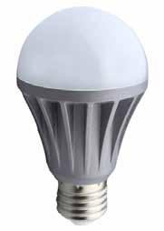p.75 A60 (7W & 11W) The A60 LED light bulb available in 7W & 11W illuminate as much light as a 60W and 75W incandescent light bulb respectively.