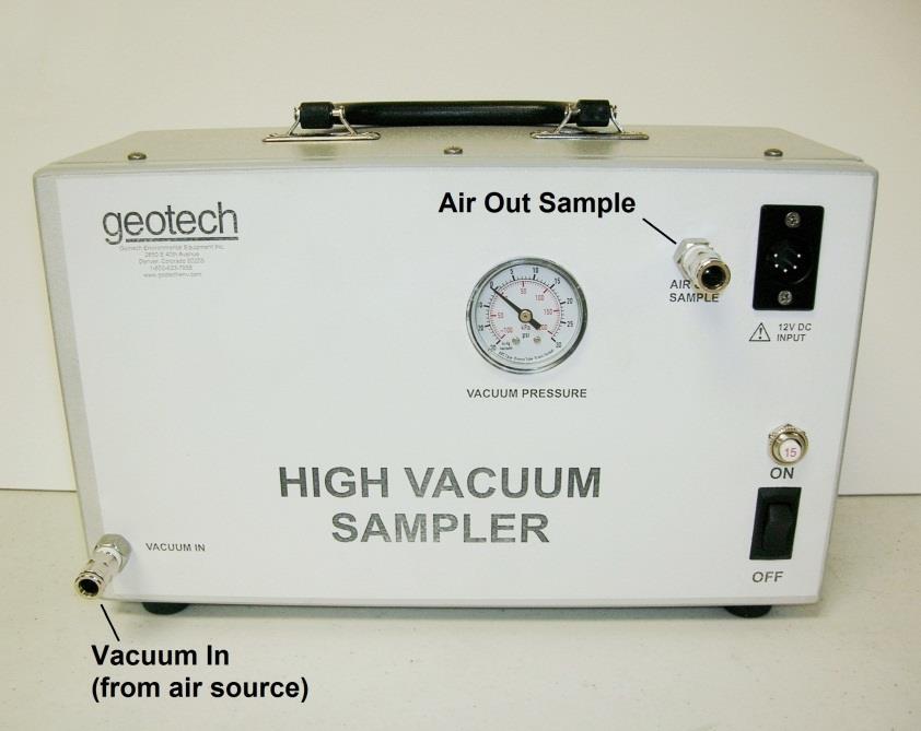 Section 1: System Description Function and Theory The High Vacuum Sampler is an air-sampling device that uses a compressor to draw air from a sampling source and convey that sample into sealable