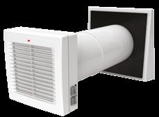 HEAT AND ENERGY RECOVERY SINGLE-ROOM UNITS VENTO Ergo A50 Pro1 VENTO Ergo A50-1 Pro1 Air capacity up to 29 CFM Heat recovery efficiency up to 88 % Use q Arrangement