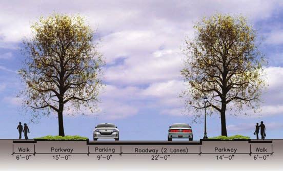 Proposed Street Section 9th Street