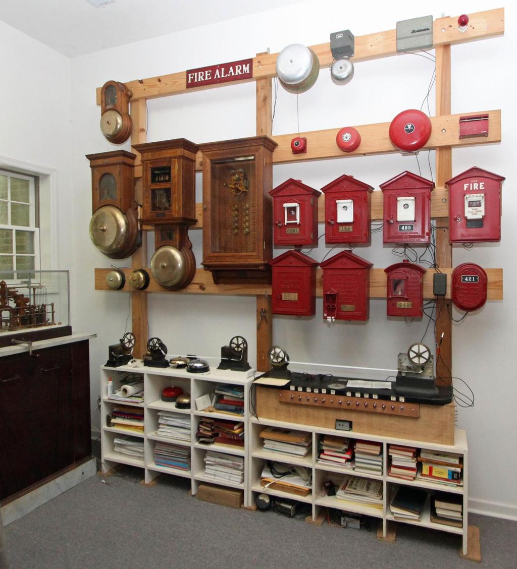 A rare and maybe unique display of a historic working fire alarm system based on some of the