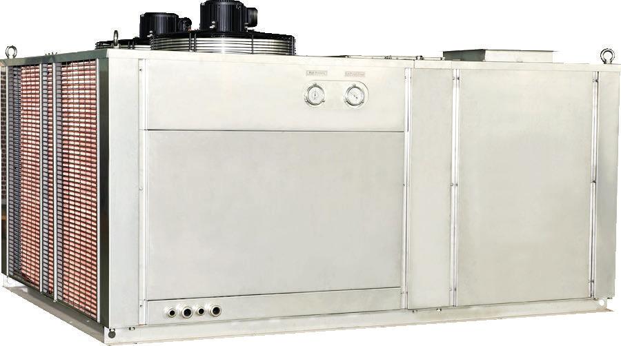 AIR-COOLED TYPE (OUTDOOR UNIT) CONDENSER - WATER COOLED SHELL & TUBE A cleanable