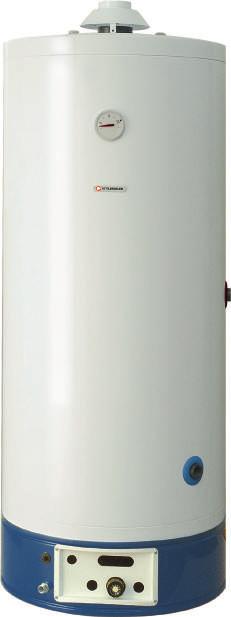 open-flue Natural raught loor Standing SRIS /P 150-200 loor-standing storage open-flue and Natural draught gas water heaters are the best solution for the production and store of large quantities of