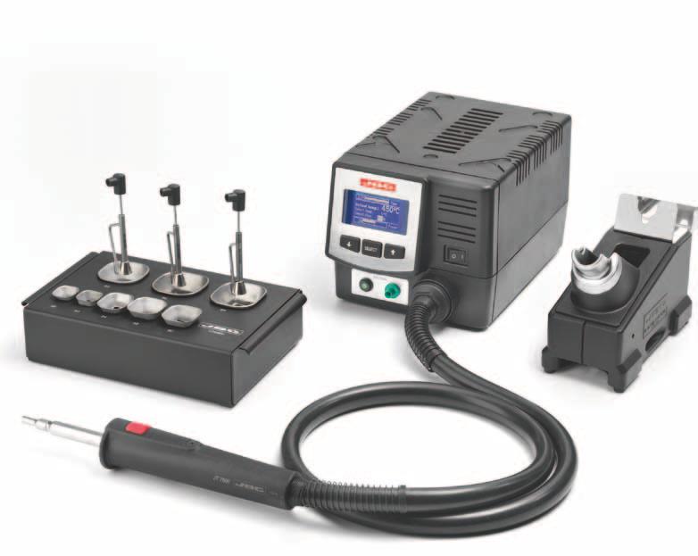 TE Hot air station precision station 230V The TE-2A is a precision hot air station ideal for soldering and desoldering small and medium-sized SMD components.