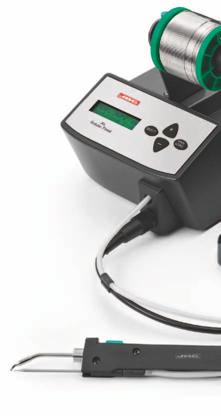 AL Automatic Solder feed station 230V The AL automatic solder feed station is the ideal solution for extensive soldering application, and any soldering application that requires one or two free hands.