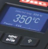 Depending on your requirements you can save up to 3 different temperature settings; changing from one saved temperature setting to the next will always increase or decrease the temperature level to