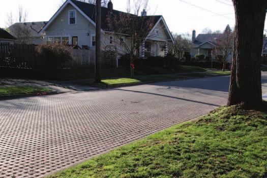 Portland Tries Permeable Interlocking Concrete Street Pavements Known for its leadership in environment stewardship, The City of Portland, Oregon, placed over 19,000 sf (1,765 m 2 ) of permeable
