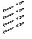 10 Showerhead (single function) 11 Sealing washers x2 12 Shower hose 13 Wall outlet 14 Riser rail 8
