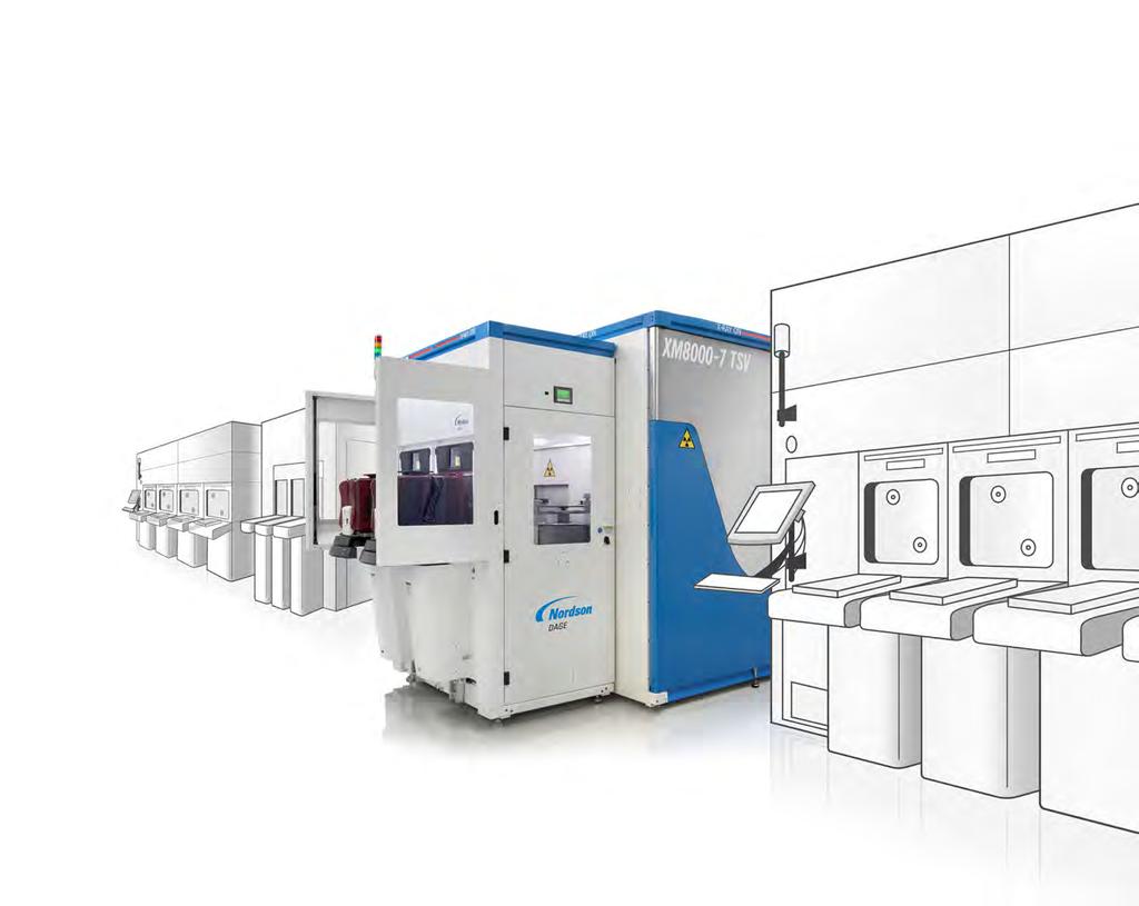 8 Nordson DAGE XM8000 Intelligent X-ray Metrology Nordson DAGE XM8000 Intelligent X-ray Metrology 9 Up to 30 Times Faster Customized Solutions The Nordson DAGE XM8000 is the future of defect