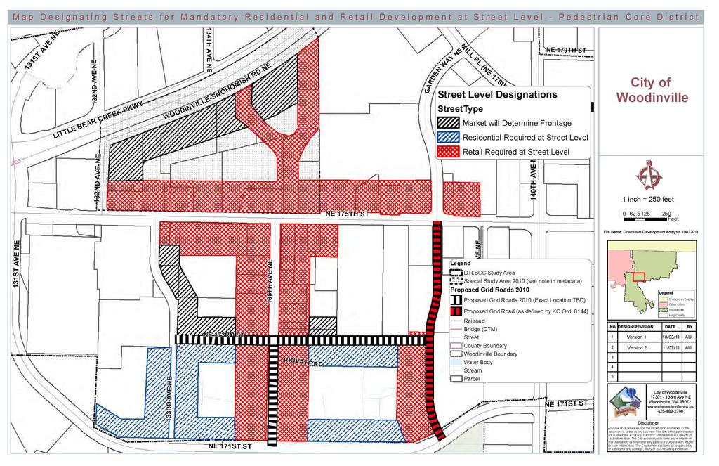 Updated Map Future development proposal will determine the exact position of the 135 th Street Grid Road and the location of retail frontage as it relates to these properties.