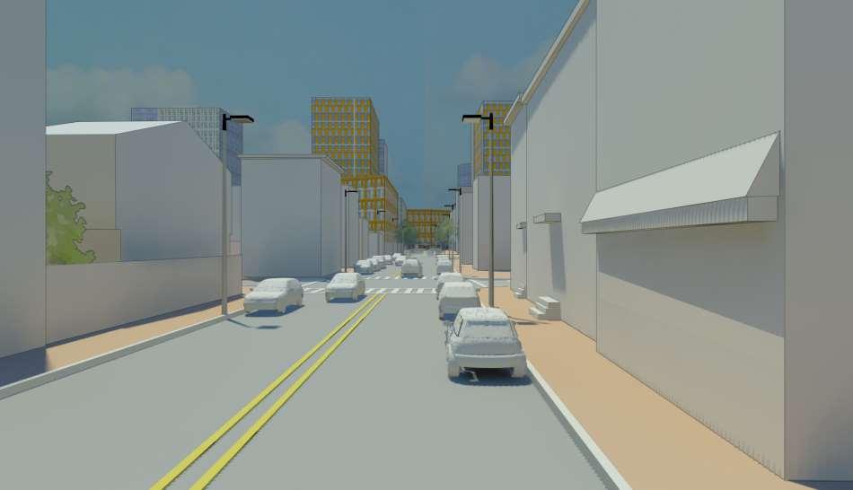 D STREET VIEW 2030 CONCEPTUAL VIEW The diagram is