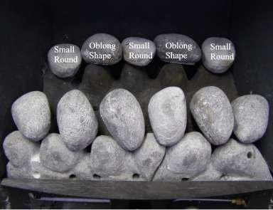 another row of oblong Pebble as shown.