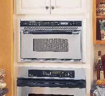 Profile Spacemaker Oven with Convection/Microwave Cooking Note: bold = feature upgrade from previous model User-friendly controls offer access to a variety of programmable options, and the two-line