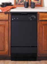 Installed under a single sink Installed under a cooktop Spacemaker 18" Built-In Dishwasher Spacemaker 18" Built-In Dishwasher GSS1800HBB Black on black 6 cycles/10 options Two wash levels
