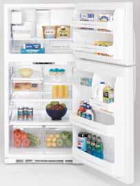 Top-Freezer J Series Models: 22 to 18 cu. ft. Not all features available on all models. For additional features, specifications and color availability, refer to page 170. Appliances.